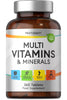 Multivitamin Tablets for Men and Women | 365 Count | with 24 Essential Nutrients Including Vitamin D, B12, Zinc and Iron | 100% Vegan Supplement | by