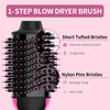 Hair Dryer Brush Blow Dry Brush in One, 4 in 1 One Step Hairdryer and Styler Volumizer Hot Air Brush with Negative Ion Anti-frizz Ceramic Titanium Barrel Hair Straightener Brush