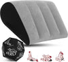 Sex Toys Pillow Position Cushion - Triangle Inflatable Ramp Sex Dice Sex Game Sex Furniture Couples Toy Positioning for Deeper Position Support Pillow Men Women for Couples (Gray)