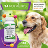 Furever Friendz Daily Multivitamin Dog Supplement - 120 Chewable Chicken Flavour Tablets – Dog Vitamins and Supplements - 24 Nutrients, Vitamins For Dogs Helps with Brain, Heart & Joint Function