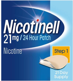 Nicotine Patch Stop Smoking Aid Step 1, 21 mg 24 Hour 21 Patches