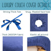 Luxury Beauty Therapy Bed Cover, Beauty Couch Cover, Fitted Plinth Cover with Elasticated Fit