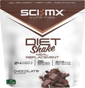 Diet Meal Replacement Shake - Chocolate Flavour - High Protein Shake + 24 Essential Micronutrients - Non-GMO - 2KG (37 servings) 209 calories & 26g of protein per serving