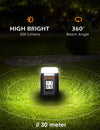 LED Camping Lantern Rechargeable Camping Power Bank Running 350Hrs, LCD Screen 4 Light Mode LED Tent Light, Waterproof Outdoor Working Light for Power Cuts Emergency Fishing Hiking