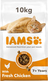 Complete Dry Cat Food for Senior 7+ Cats with Chicken 10 kg