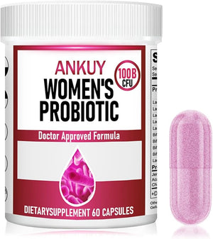 Probiotics for Women - PH Balance, Digestive, UT, & Feminine Health - 100 Billion CFU -10 Unique Strains for Women - Organic Prebiotics, Cranberry Extract+ - Womens Probiotic - 60 Capsules