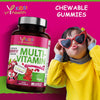 Kids Multivitamin and Mineral Gummies - 60 Vegan Berry Flavour Chewable Gummies, Kids Vitamin Gummies for 4-12 Years - 2 Months Supply - Made in The UK by