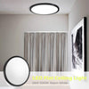 12 Inch 24W LED Flush Mount Ceiling Light Fixture, 5000K Daylight White, 3200LM, Black, LED round ceiling lighting, 240W Equivalent White Ceiling Lamp for Closets, Kitchens, Stairwells, Bedrooms.etc.