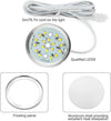 Under Cabinet Light Kit, LED Puck Lights, 15W, 1500LM, Cool White, Display Cabinet Lighting, Disc Light for Kitchen, Closet, Counter, Cupboard, Shelf, Wardrobe and More, Set of 6