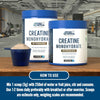 Mirconised Creatine Powder - 5g of 100% Pure Creatine Monohydrate Powder Per Serving for Performance and Muscle Power, Unflavoured (500g (New), Unflavoured)