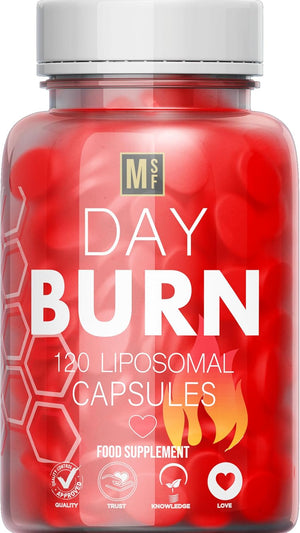 Day Burn 120 Liposomal Capsules for Women and Men 60 Days Supply | Vegan | High Strength, Size Management | 50% More Capsules Than Other Brands