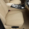Car Seat Cover PU Leather,Full Wrapping Edge,Protector for Front Seat Bottom (53×52 cm)(1Piece,Beige)