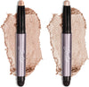Eyeshadow 101 Crème-to-Powder Eyeshadow Stick (Champagne & Pearl) Long-Lasting, Waterproof Eye Shadow - Blendable, Crease-Proof Eye Shadow Stick with Built-In Smudger - Shimmer Eyeshadow
