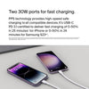 BoostCharge dual USB-C plug with PPS, 60W phone charger for iPhone 16 and other, iPad, Samsung Galaxy, Google Pixel, MacBook - compatible w/ USB-C to lightning cable & USB-C to USB-C - white