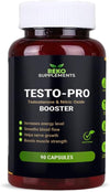 Testopro 90 Capsules, Maca Root, Ginseng, Tribulus terrestris, Muira Puama, L-Arginine, L-Taurine, L-citrulline, Mens Supplements, Nitric Oxide Booster,Supplements for Men