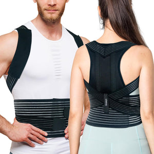 Back Brace Posture Corrector Clavicle and Shoulder Support for Men and Women, Upper and Lower Back Pain Relief - Scoliosis, Hunchback, Hump, Thoracic, Spine Corrector/8247