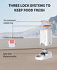 Automatic Cat Feeder, 2.4GHz Auto Cat Feeder with App Control 3L, Low Food & Blockage Sensor, 304 Stainless Steel Bowl, Fresh Lock Technology,1-30 Meals/Day Anti-Clog Pet Feeder, White