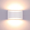 Wall Lights Indoor Dimmable Up and Down Wall Light Modern Wall Lamp Sconce 10W Uplighter Downlighter LED Wall Lighting for Living Room Bedroom Balcony, Warm White(COB Lamp Beads Include)