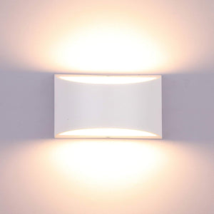 Wall Lights Indoor Dimmable Up and Down Wall Light Modern Wall Lamp Sconce 10W Uplighter Downlighter LED Wall Lighting for Living Room Bedroom Balcony, Warm White(COB Lamp Beads Include)