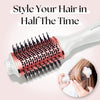 Hair Dryer Brush - Hot Air Styling Brush for Short & Long Hair - Electric Hair Dryer Styler with Hot Brush for Volume - Travel Friendly Heated Hairbrush