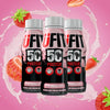 High 50g Protein Shake, No Added Sugar, Low in Fat, Strawberry Flavour Ready to Drink, Pack of 8 x 500 ml (Packaging May Vary)