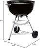 Bar-B-Kettle Charcoal Grill, Ø 57cm Grill Area, BBQ Grill with Porcelain-Enamelled Lid & Bowl, Tripod Stand & Wheels, Chromed Grill Grate - Black (1331004)