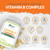 Vitamin B Complex High Strength - 180 Vegan Tablets - 6 Month Supply - Contains All 8 B Vitamins in 1 Tablet - Vitamins B1, B2, B3, B5, B6, B12, Biotin & Folic Acid -