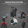 EOS R8 Camera Cage with HDMI Cable Clamp, NATO Rail, Quick Release Arca Type Base, Anti Twist Screws, Protective Aluminum Video Rig Compatible with Canon R8 DJI RS 2 RSC 2 RS 3 Pro, CA039