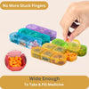 Weekly Pill Box Organizer with Cutter, Portable Pill Boxes 7 Day 3 Times A Day, 7 Day Tablet Organizer with Large Separate Compartments to Hold Medication, Vitamins, Fish Oil and Supplement