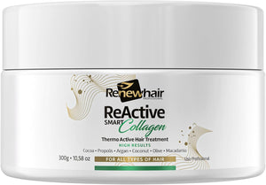 REACTIVE COLLAGEN Hair treatment Expert Silk 300g Collagen,Argan,Cocoa,Macadamia Volume reduces, Silky Smooth & Frizz Free, Hair Smooth,Hair Intencive Nutriton