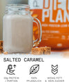 Nutrition Diet Plant, Vegan Protein Powder Plant Based, Salted Caramel, 20g of Plant Protein, 40 Servings Per 1 Kg Bag