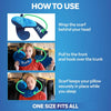 JPillow Travel Pillow for Airplanes - British Invention of The Year - Upgraded with Patented Anti-Slip Scarf - Unique Chin Support - Neck Pillow for Travel - Flight Pillow - Blue