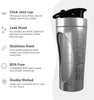 Insulated Metal Protein Shaker, Stainless Steel Supplement Bottle - BPA Free for Gym 735ml in Brushed Steel