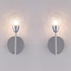 Pack of 2 BOLLA Wall Lights, Polished Chrome, Wall Lamp with On/Off Switch, G9 Bulb Cap, Wall Sconce Lighting Ideal for Living Room, Kitchen, Bedroom, Hallway, Hotel(Bulb NOT Included)