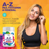 A-Z Multivitamin and Minerals 180 Tablets, Vitamins for Men's and Women's, 23 High Strength Vitamins and Minerals Including Iron, Zinc Vitamin C and More (180)