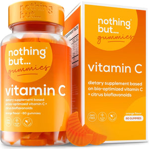 Vitamin C Gummies for Adults 250mg, Boost Immunity, Energy & Collagen Production for Skin, Antioxidant - Non GMO & Gluten Free, 60 Vegan Vitamin C Chewable Gummies (Not Tablets)