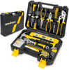 Tool Kit Set, 108PCS General Household Hand Tool Kit with Storage Toolbox, Small Tool Kits for Home