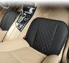 1 Pair of Front Car Seat Covers Protector PU Leather,Full Wrapping Edge for Front Seat Bottom (53×52 cm)- Black