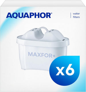 Maxfor+ Replacement Filter Cartridge Pack of 6 - Compatible with All  Maxfor+ Filter jugs and Brita Maxtra+ Reduces limescale, Chlorine and Other impurities.