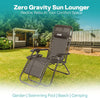 Sun Loungers For Garden Chairs Set of 2, Heavy Duty Zero Gravity Chairs With Cup Holders & Headrest Pillow, Folding Garden Recliner Chairs Sunloungers For Deck Chair, Patio, Beach Lounger