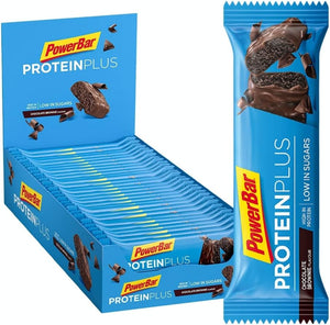 Powerbar Protein Plus Low Sugar Chocolate Brownie 30x35g - High Protein Low Sugar Bar