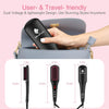 Hair Straightening Brush 2 in 1 Ionic Hair Straightener Brush Hot Comb MCH Heating Smoothing Brush with 16 Heating Settings, Dual Voltage