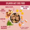 Natural Wet Dog Food, Grain Free Recipe with 70% Salmon and Slippery Elm, 7x 395g,package may vary