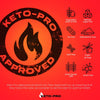 Keto-Pro Keto Electrolytes 250g | Electrolyte Powder Supporting Your Keto Fasting, Health & Fitness Goals | Lemon Orange Flavour