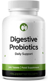 Digestive Probiotics for Gut Health 240 Tablets Supports Immune System & Digestive Health Made in The UK 3 Billion CFU Probiotic Supplement for Men & Women (240, Digestive Probiotics)