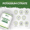 Potassium Supplement 1550mg & Vitamin C - 240 Vegan Tablets - 4 Month Supply - High Strength Potassium Citrate - Natural Electrolytes Support -