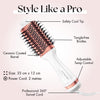 Hair Dryer Brush - Hot Air Styling Brush for Short & Long Hair - Electric Hair Dryer Styler with Hot Brush for Volume - Travel Friendly Heated Hairbrush