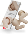 Silence Ear Plugs for Sleep, Focus & Travel - Comfortable, Travel Essential, Noise Cancelling Ear Plugs, V-Shape Snug Fit & Soft Oval Tips, 4 Sizes XS/S/M/L, Reusable Ear Plugs - Beige
