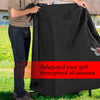 Heavy Duty BBQ Smoker Cover for Outdoor Grill – Waterproof, Weather Resistant, UV & Fade Resistant with Adjustable Straps – Gas Grill Cover for Weber, Charbroil (104L x 55W x 124H cm)
