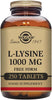 L-Lysine 1000 mg - Food Supplement, Pack of 250 Tablets - Premium Amino Acid Range - Vegan, Gluten Free